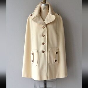 ISO vintage Juli de Roma Cream white wool cape coat